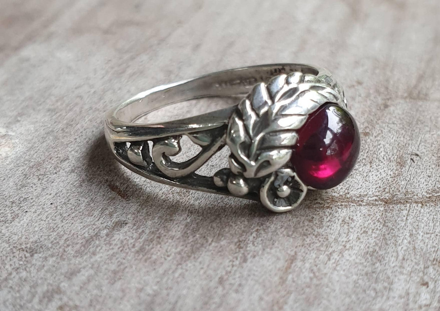 Turquoise ring,sterling silver rose flower ring, leaf,vine,boho,art nouveau,victorian,vintage,handmade,gypsy,goddess,women fashion