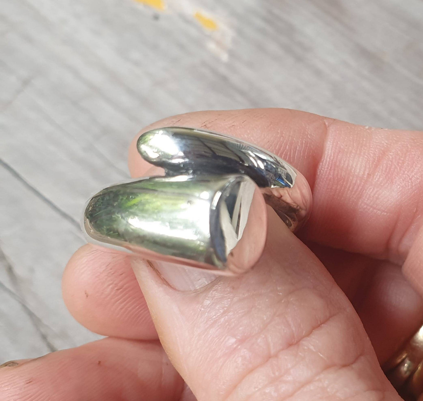 Chunky ring,sterling silver,handmade, unisex,modern, wedding,thumb ring,