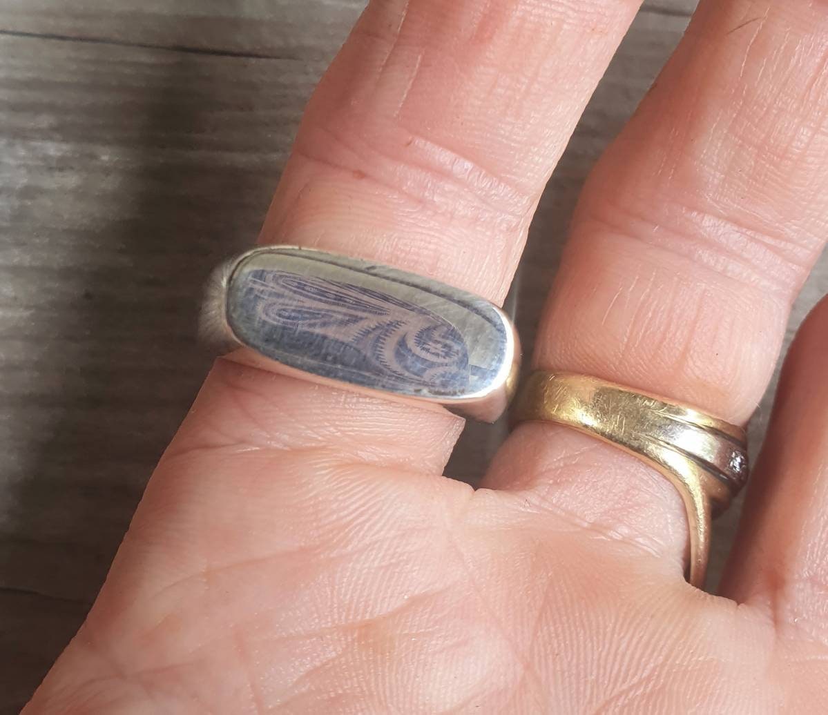 Silver Signet ring,oval,rectangle ring, solid sterling silver thick,chunky ring,handmade,boho,college ring,blank ring,unisex