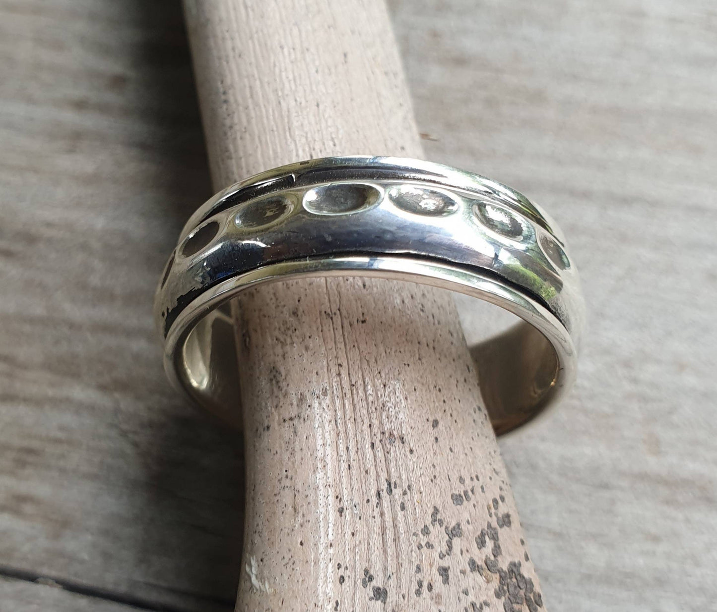 spinner ring,rustic,sterling silver,large sizetribal worry ring,handmade wedding,industrial,bespoke