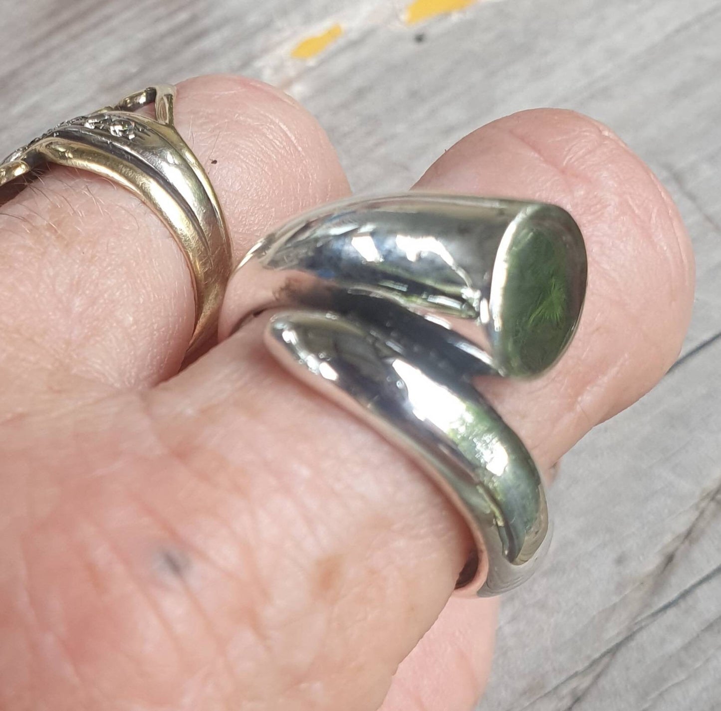 Chunky ring,sterling silver,handmade, unisex,modern, wedding,thumb ring,