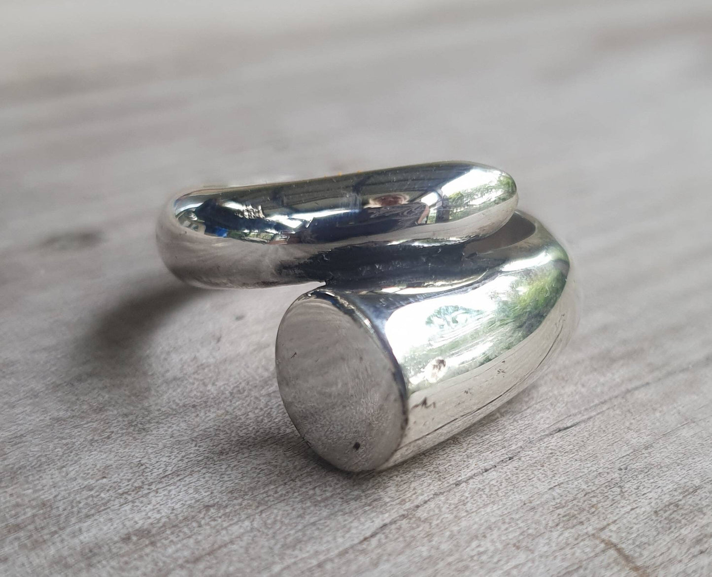 Chunky ring,sterling silver,handmade, unisex,modern, wedding,thumb ring,