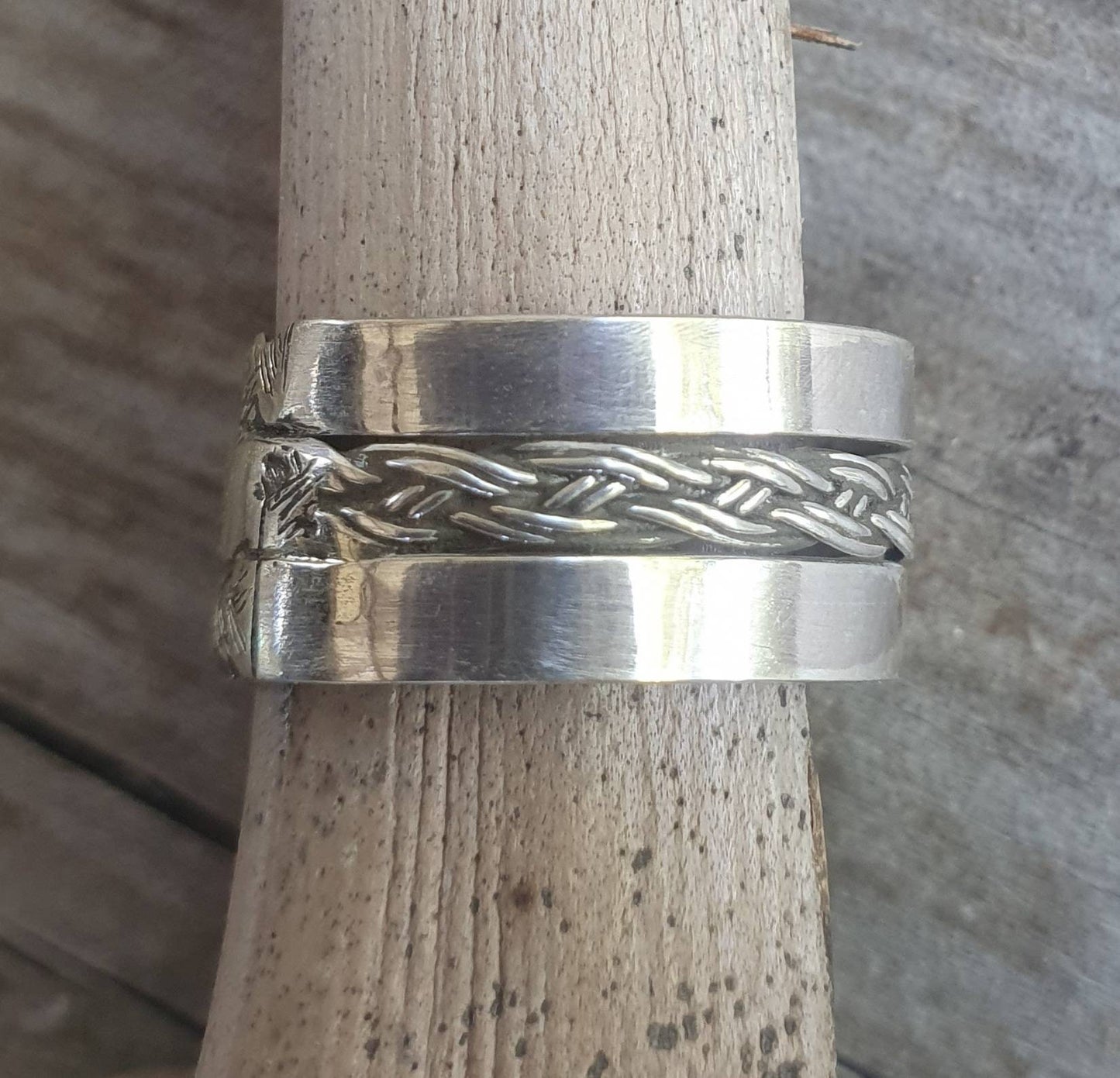 Wide twisted ring,Sterling silver,thin plated twist,woven,tribal,ethnic band,twisted wire,fine,boho ring,thin silver ring,pinkie ring,