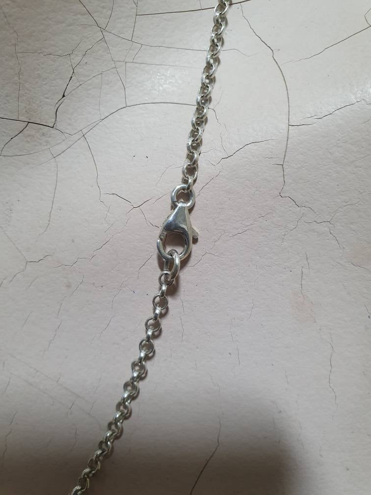 Sterling silver chain,belcha,rolo,round linked chain
