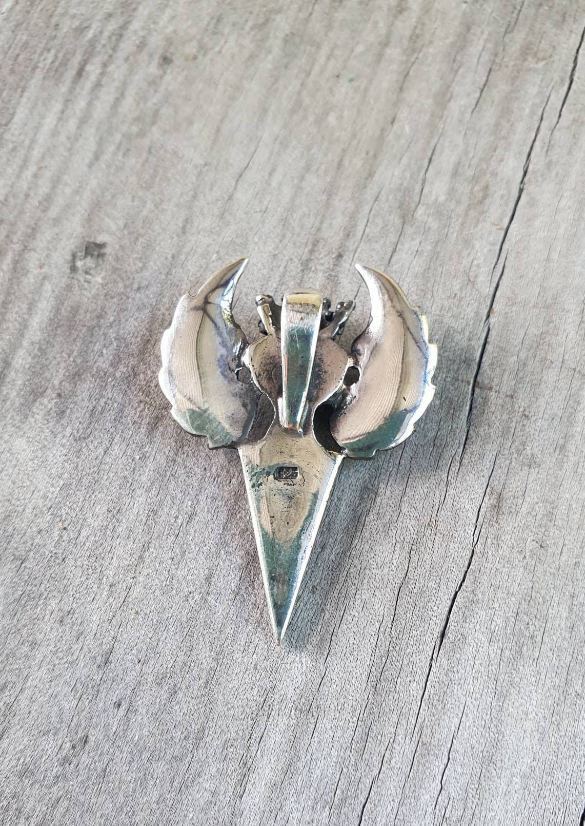 sword pendant,sterling silver,heart,winged,crown pendant,dagger