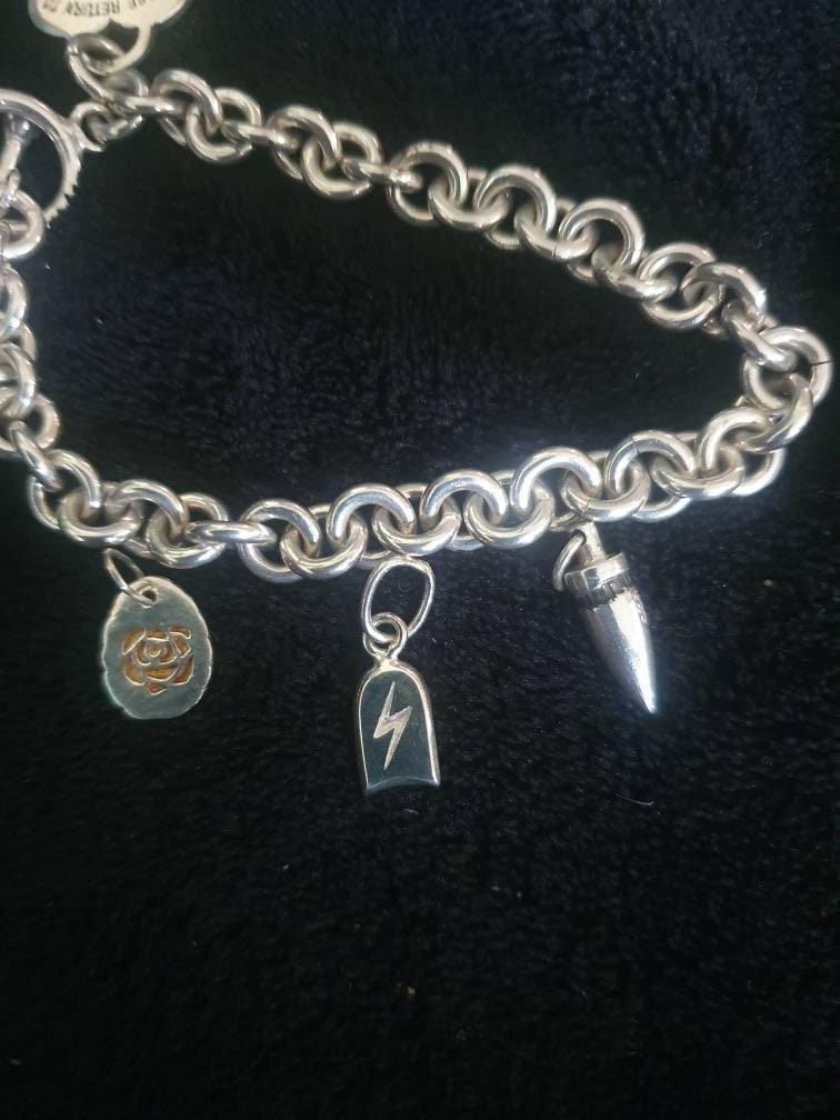 Lightening bolt pendant/charm,925 sterling silver jewelry,handmade