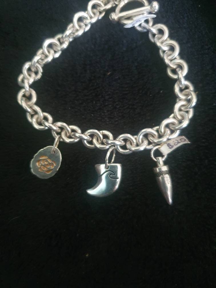 bullet pendant,charm,sterling silver,small,solid charm,