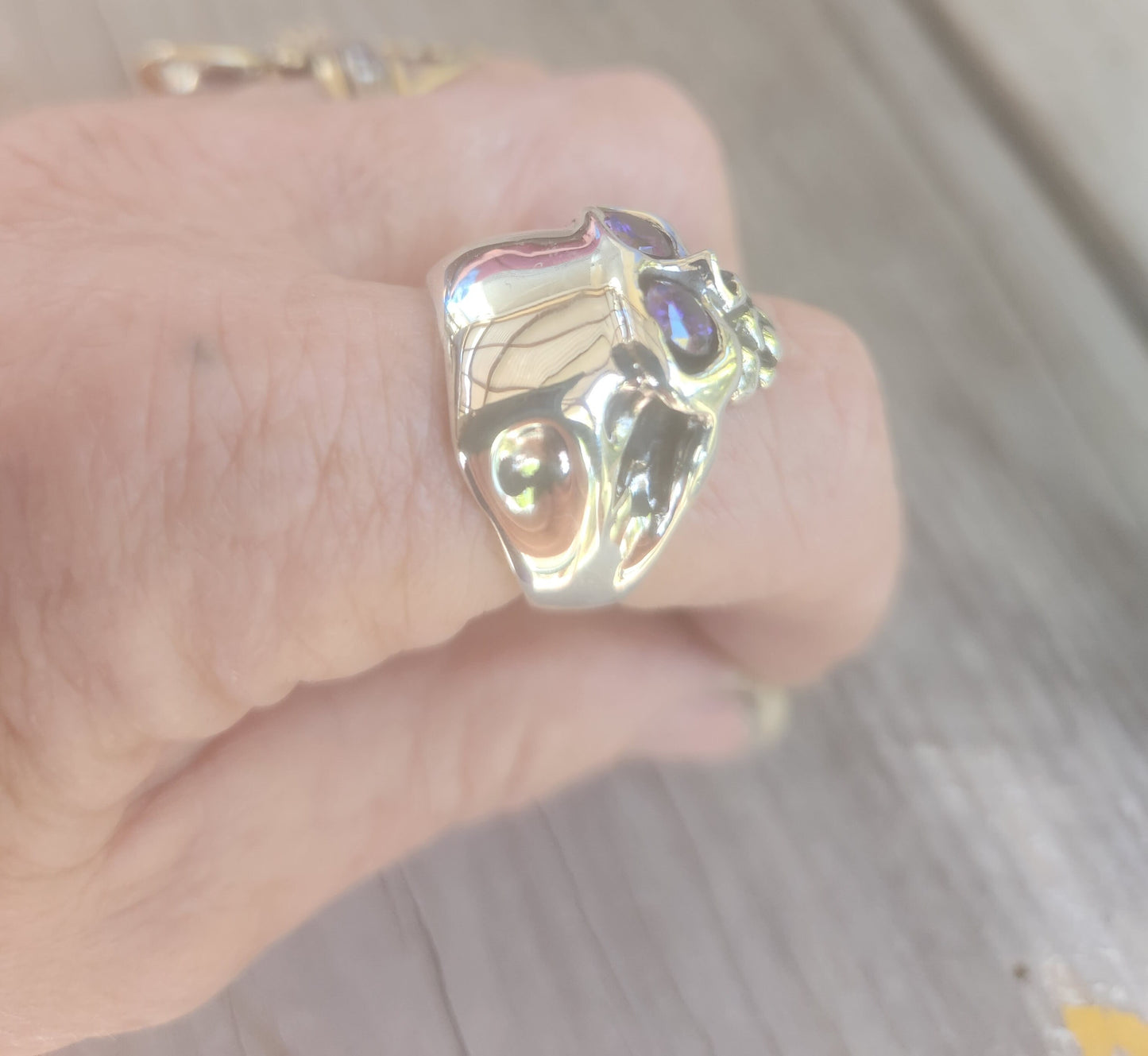 skull ring, sterling silver, cubic zirconia,steampunk, pirate, gothic, punk,grunge,hipster,handmade,boho,rockabilly,mens fashion,skeleton,