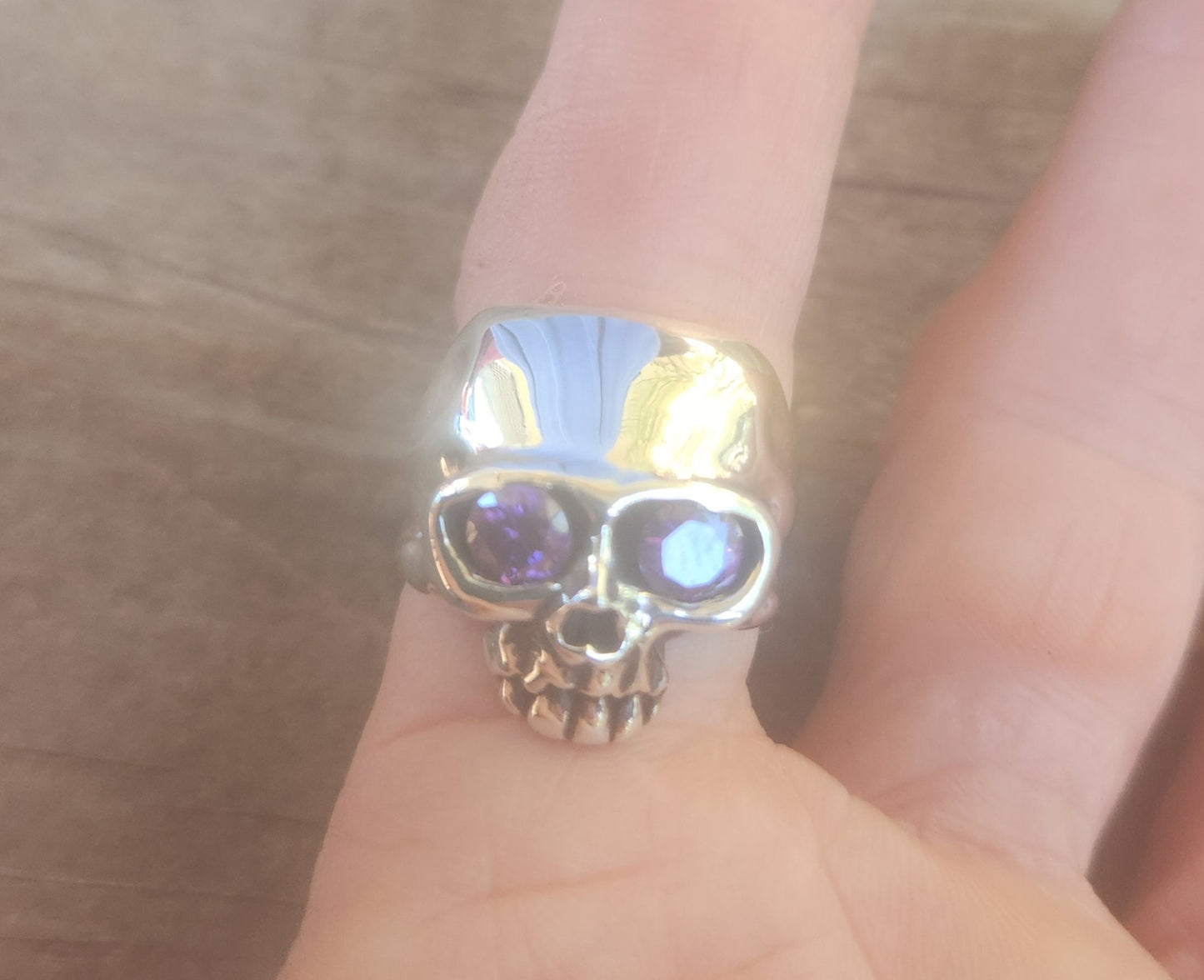 skull ring, sterling silver, cubic zirconia,steampunk, pirate, gothic, punk,grunge,hipster,handmade,boho,rockabilly,mens fashion,skeleton,