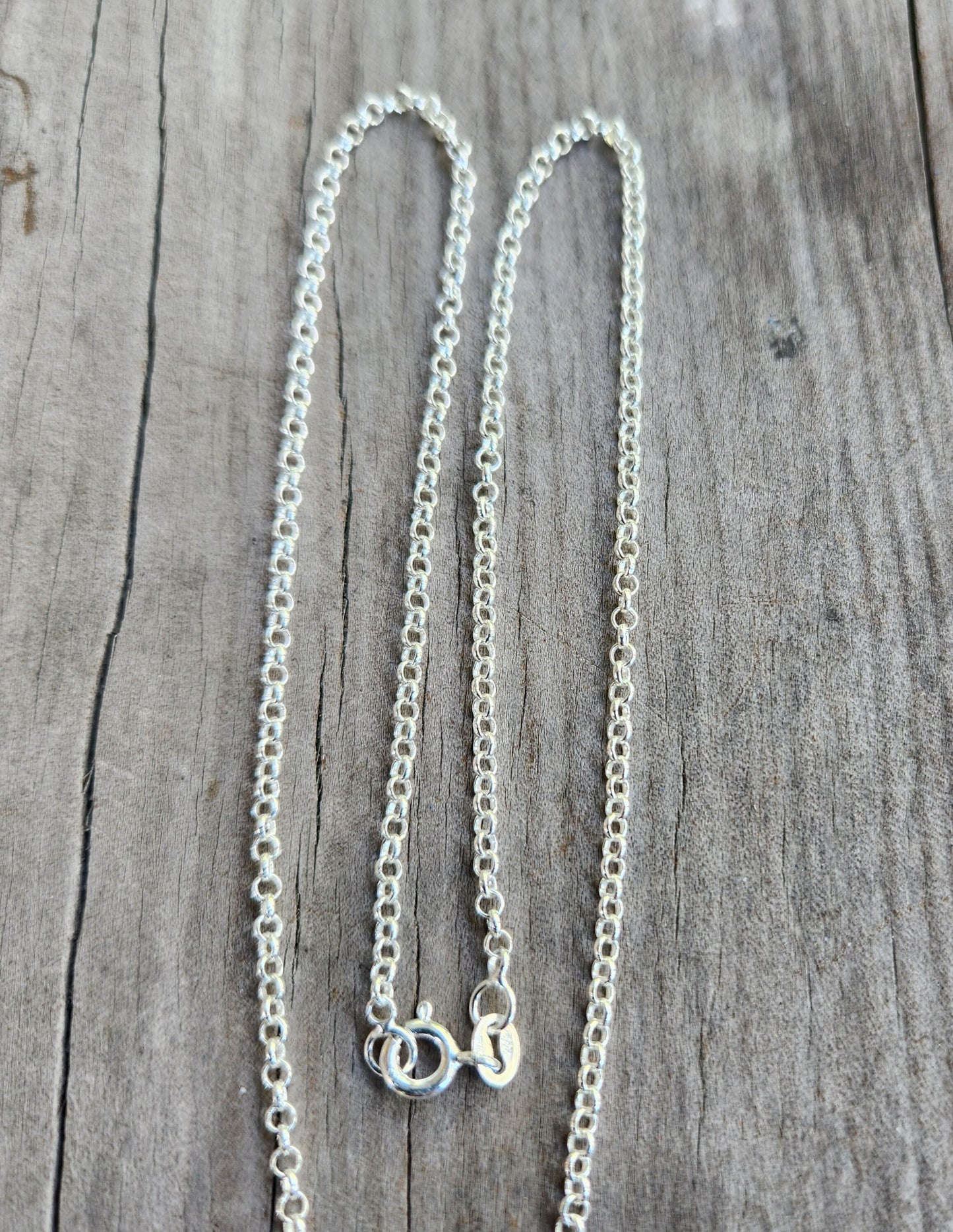 Sterling silver chain,belcha,rolo,round linked chain