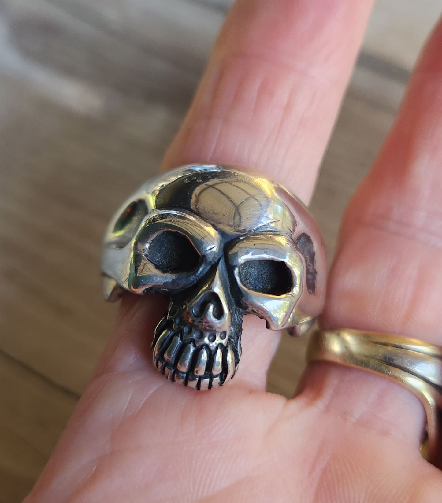 Skull ring,sterling silver, steampunk,gothic,Keith Richard's skull, punk,biker,hand made,hipster,pirate,medievil,mens fashion,