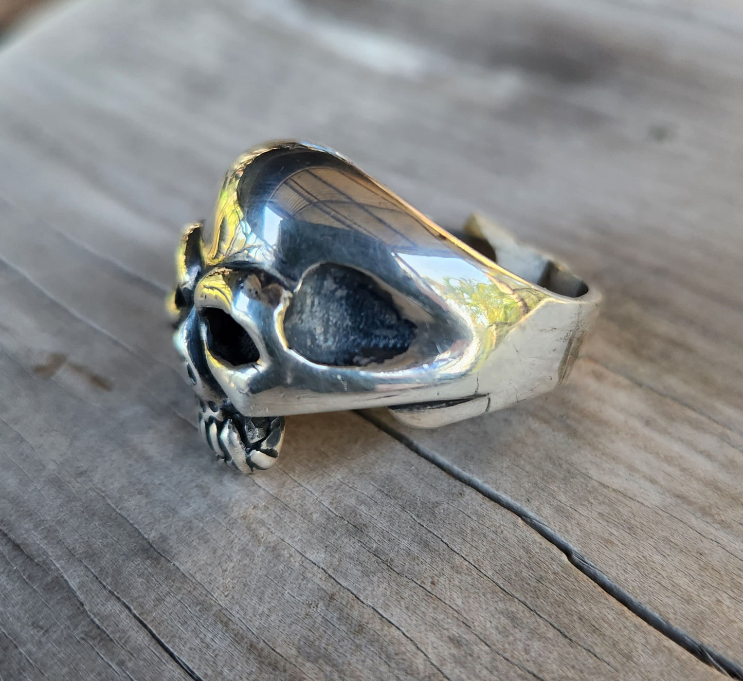 Skull ring,sterling silver, steampunk,gothic,Keith Richard's skull, punk,biker,hand made,hipster,pirate,medievil,mens fashion,