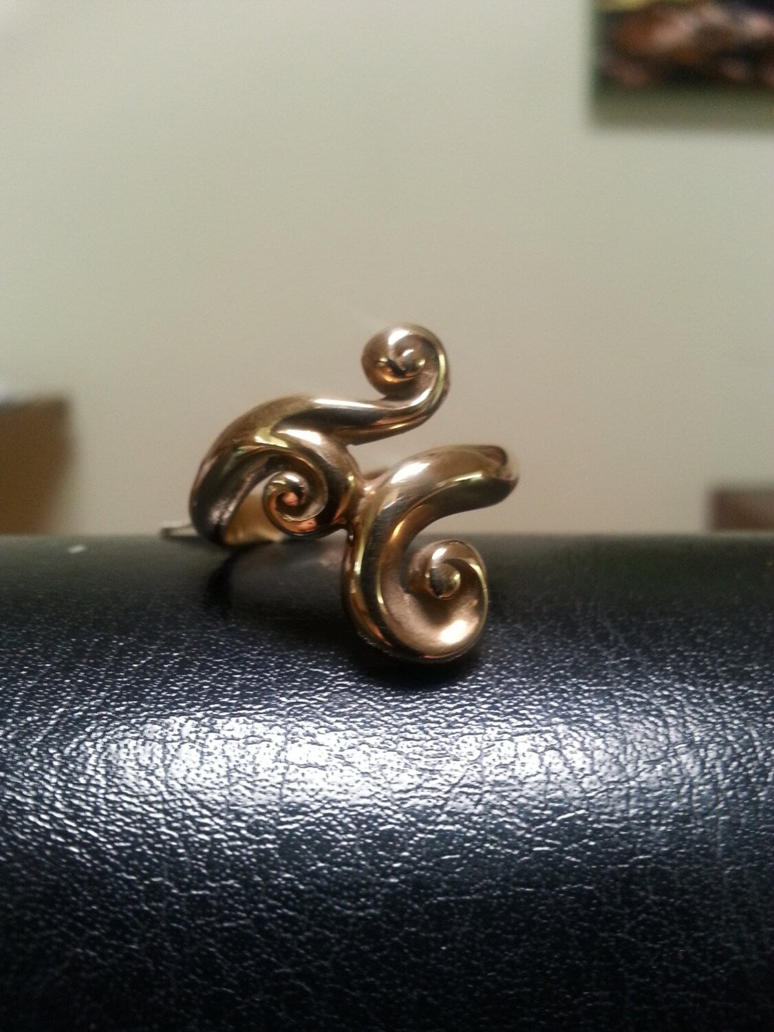 gold scroll,swirl ring,9ct gold,wedding,dress ring,handmade,goddess,hipster,boho,steampunk gothic, art nouveau,deco,celtic,tribal,vintage