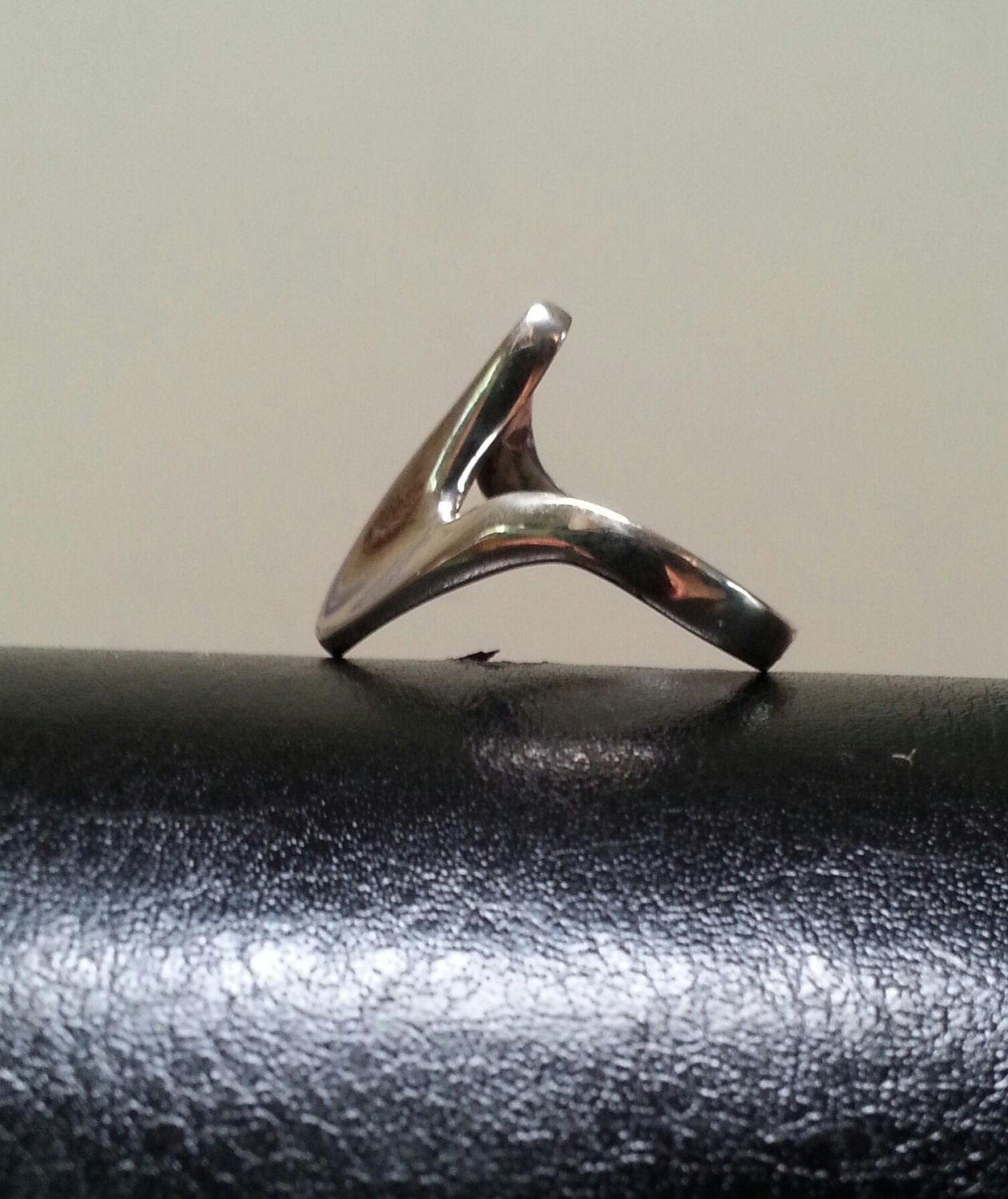 long silver ring,925 sterling silver,handmade,boho, alternative steampunk gothic art nouveau victorian