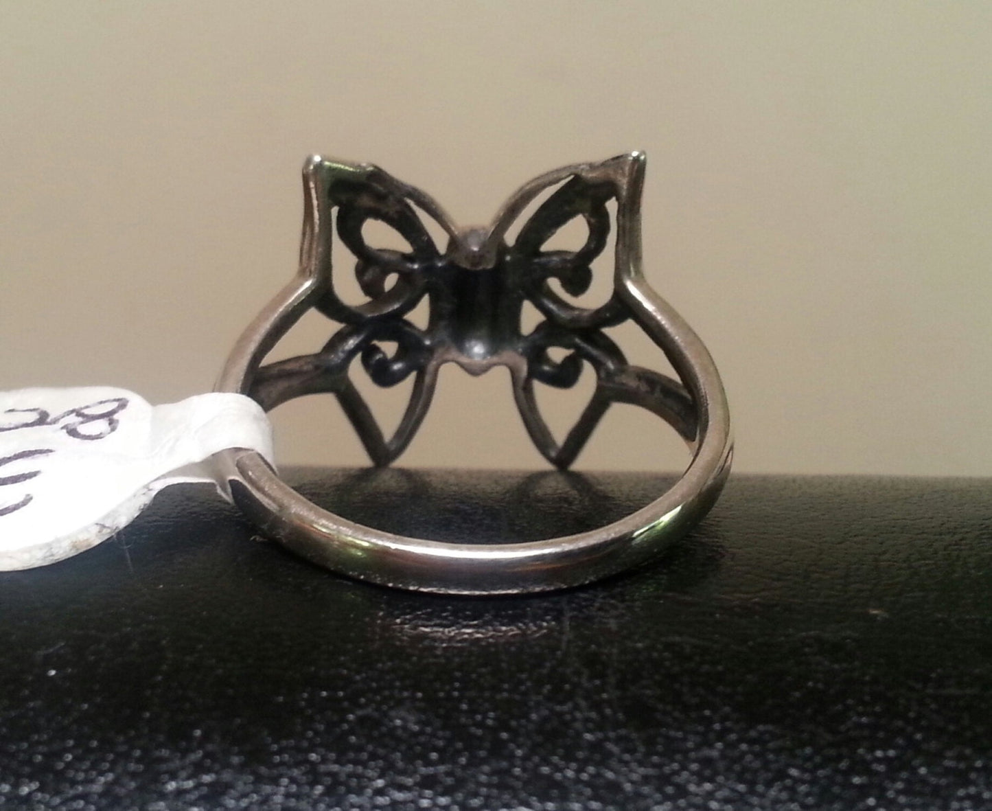 Butterfly ring,sterling silver,filegree, handmade,goddess,boho,art nouveau,retro,