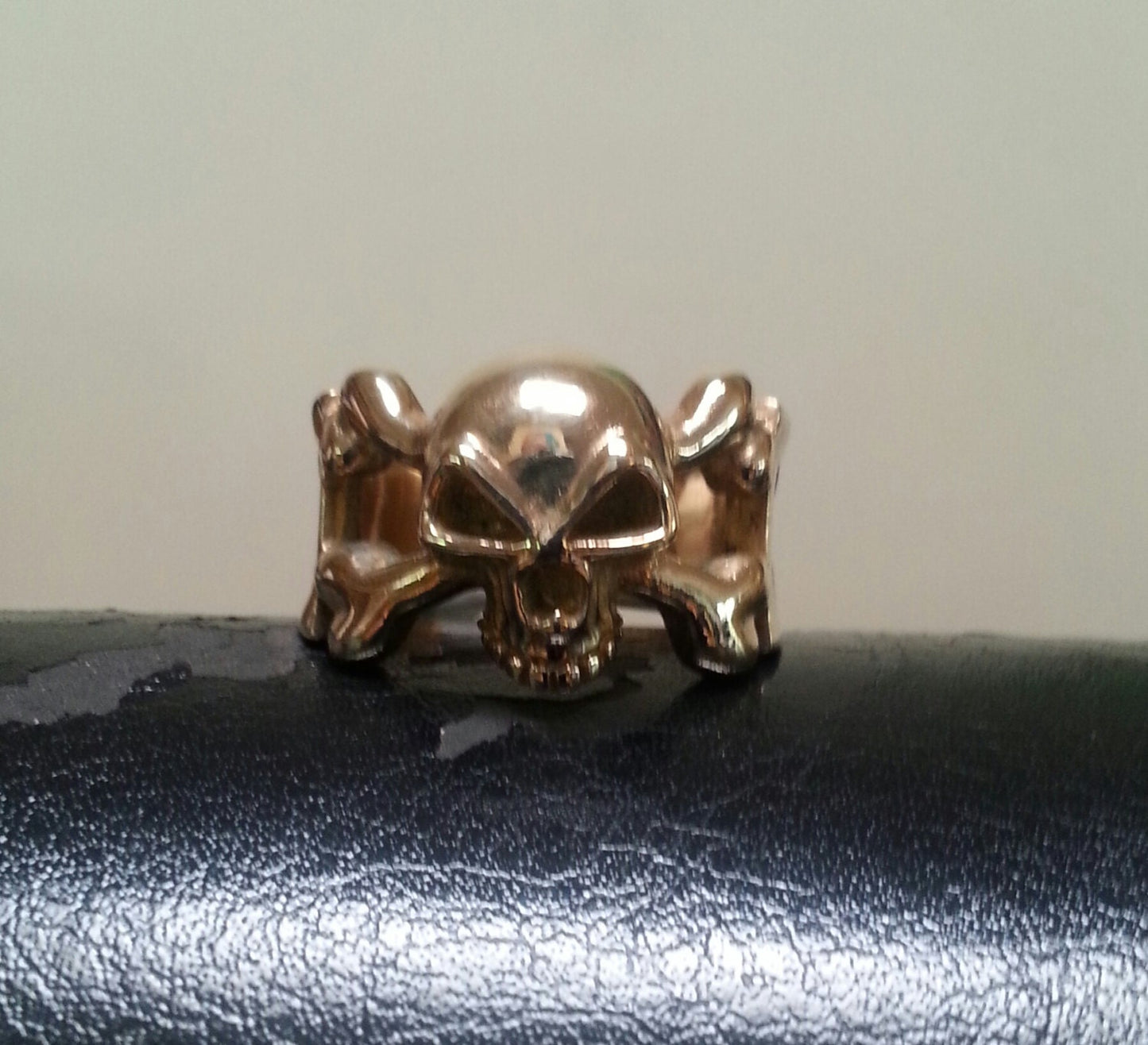 Gold skull ring,skull and cross bone,9ct gold,maltese cross, steampunk,pirate,gothic punk,chunky ring,biker,hipster,