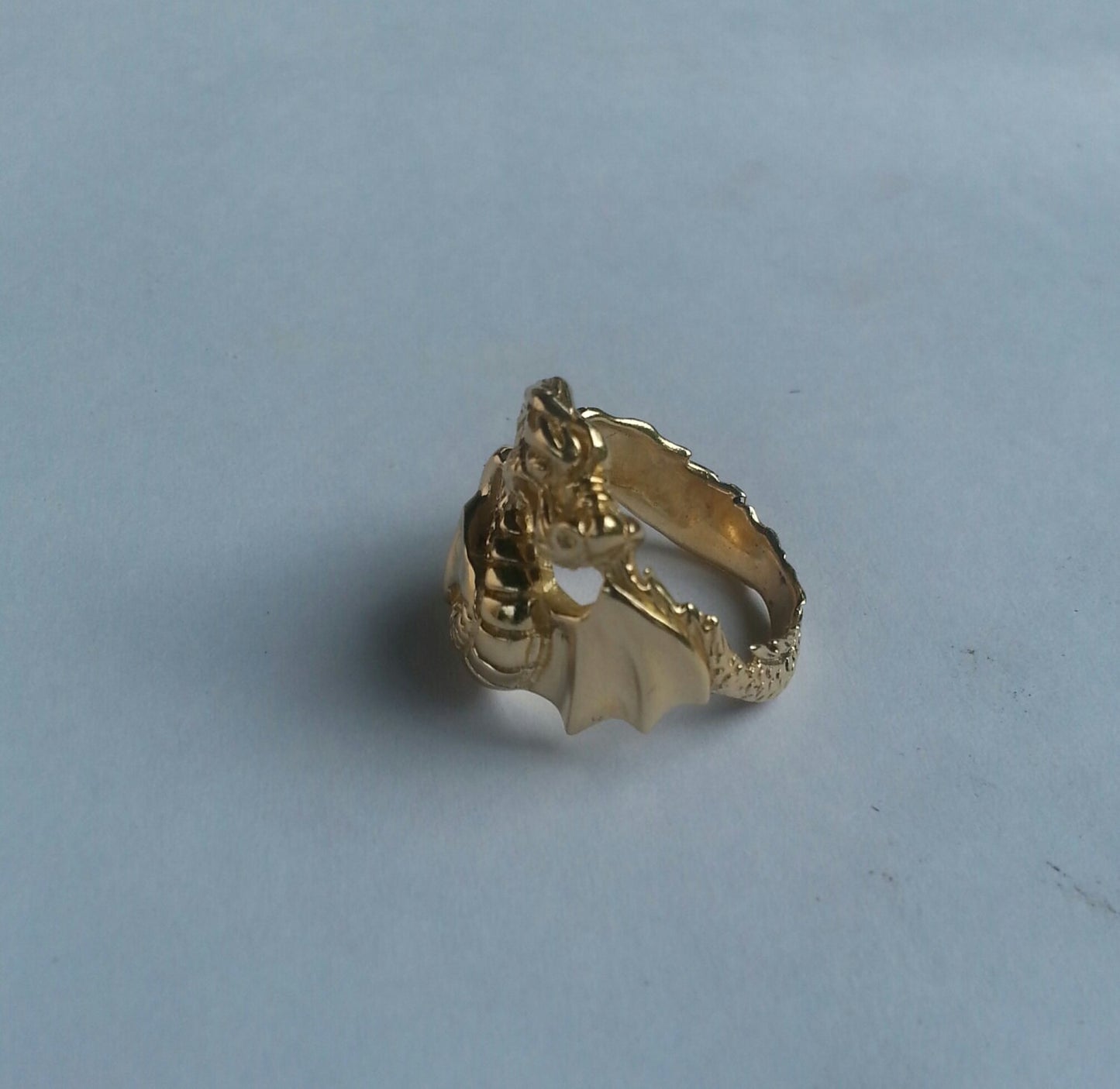 gold dragon ring,9ct gold,MADE TO ORDER,fantasy,handmade, mythical,steampunk,gothic, punk, new age,boho,gypsy,