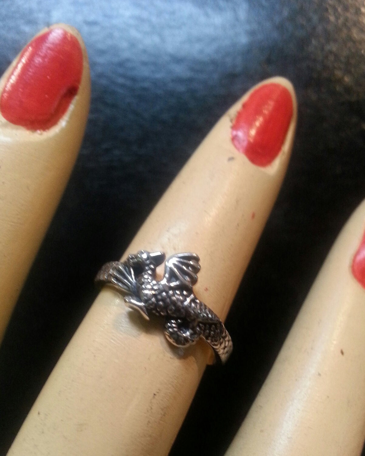 Gold dragon ring,9ct gold,small dragon ring,pinkie ring,steampunk,gothwelsh dragon,mythical,pinkie ring,boho,new age,handmade,mystical
