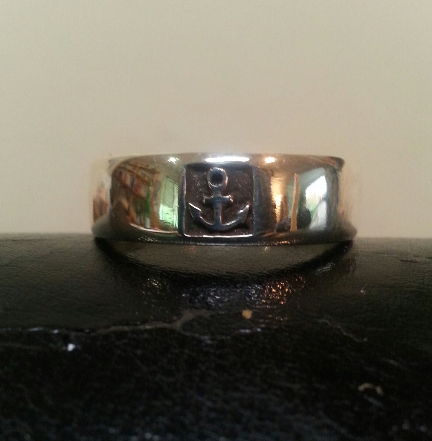 anchor ring, nautical,sailor, rockabilly,sterling silver,hand made,wedding, unisex ,hipster,vintage,surf,wedding band,