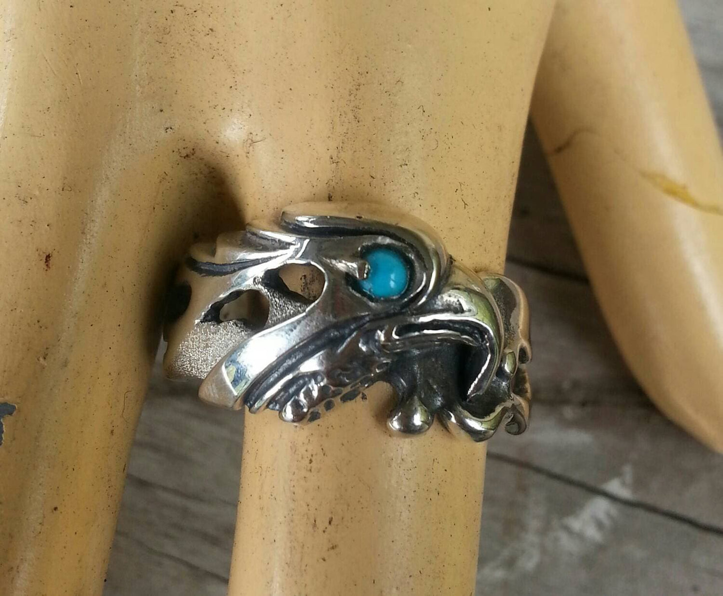 Eagle ring,sterling silver,garnet ring,bird head,red stone m,tribal,indian,cowboy,country and western,Phoenix,hawk,mans ring
