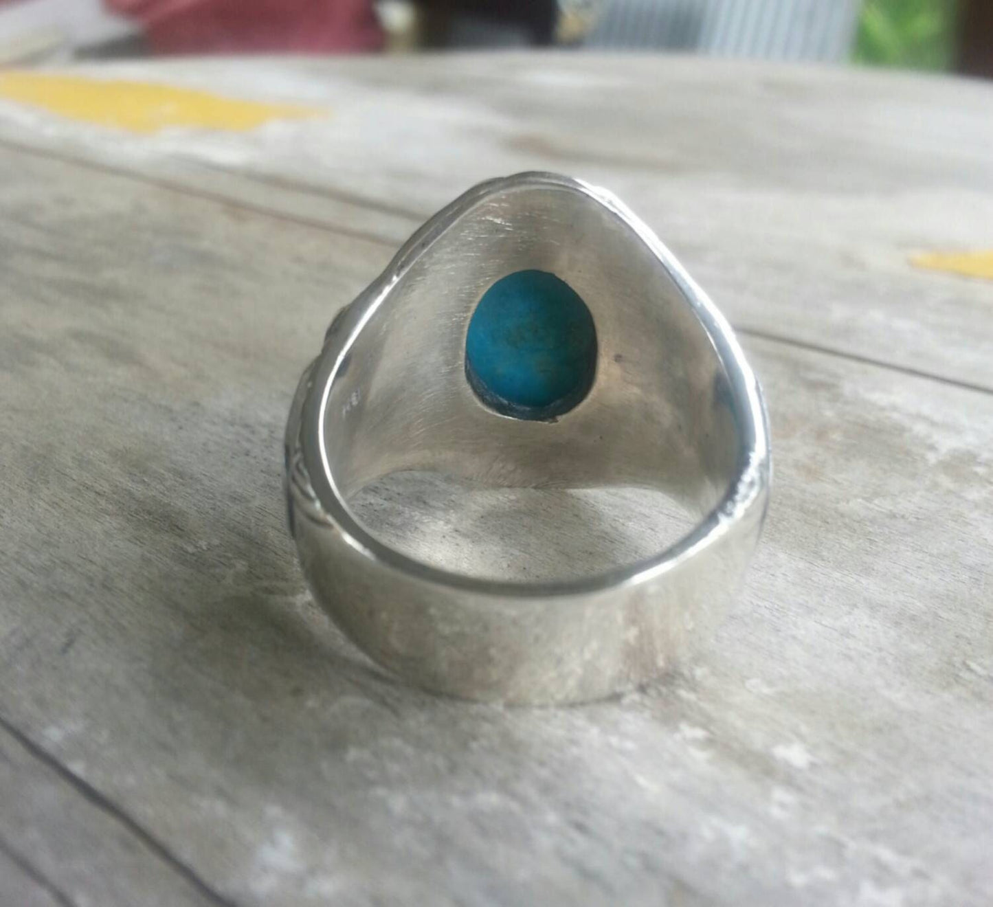 Silver celtic ring, rare blue tigers eyes,sterling silver,long. tribal,dress ring, wedding,boho gemstone,large stone ring