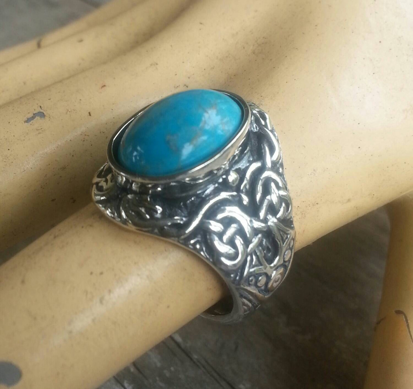 Lapis lazuli ring,celtic,medievil, tribal,sterling silver,dress ring, wedding,boho,scroll, gemstone ring,mans stone ring,large stone ring
