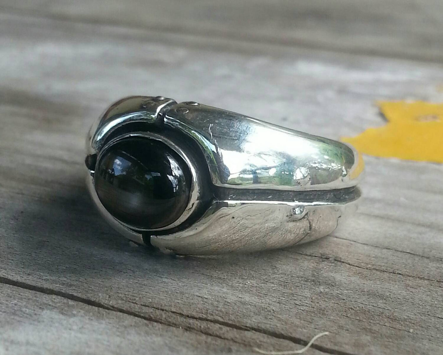 Turquoise ring,mans industrial ring,sterling silver,handmade, steampunk,solid dress ring,wedding ring,mans stone ring,gemstone ring,