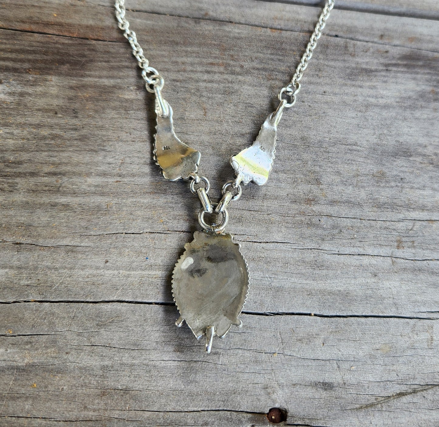 Large Turquoise necklace,solid sterling silver, Navajo necklace