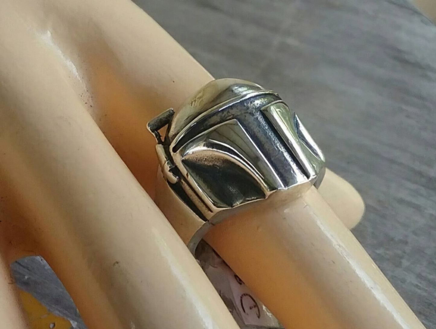 Boba fett ring, sterling silver, vintage starwars ,movie