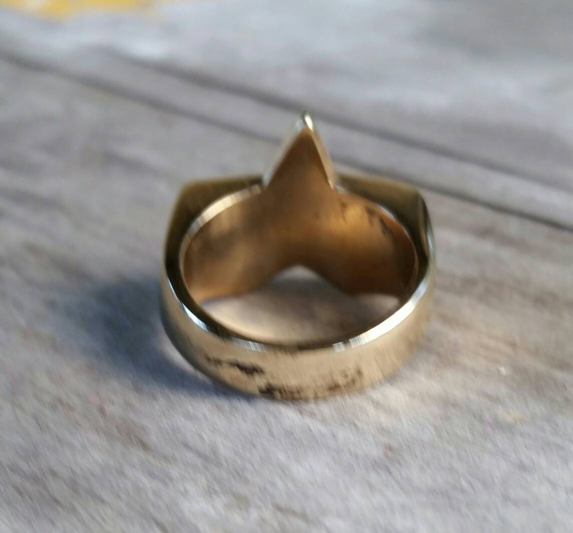 9k Gold star ring,solid 9k/9ct gold,caltex star,solid,handmade,unisex,boho,new age,gypsy,astrology,goddess,hipster,rockabilly,