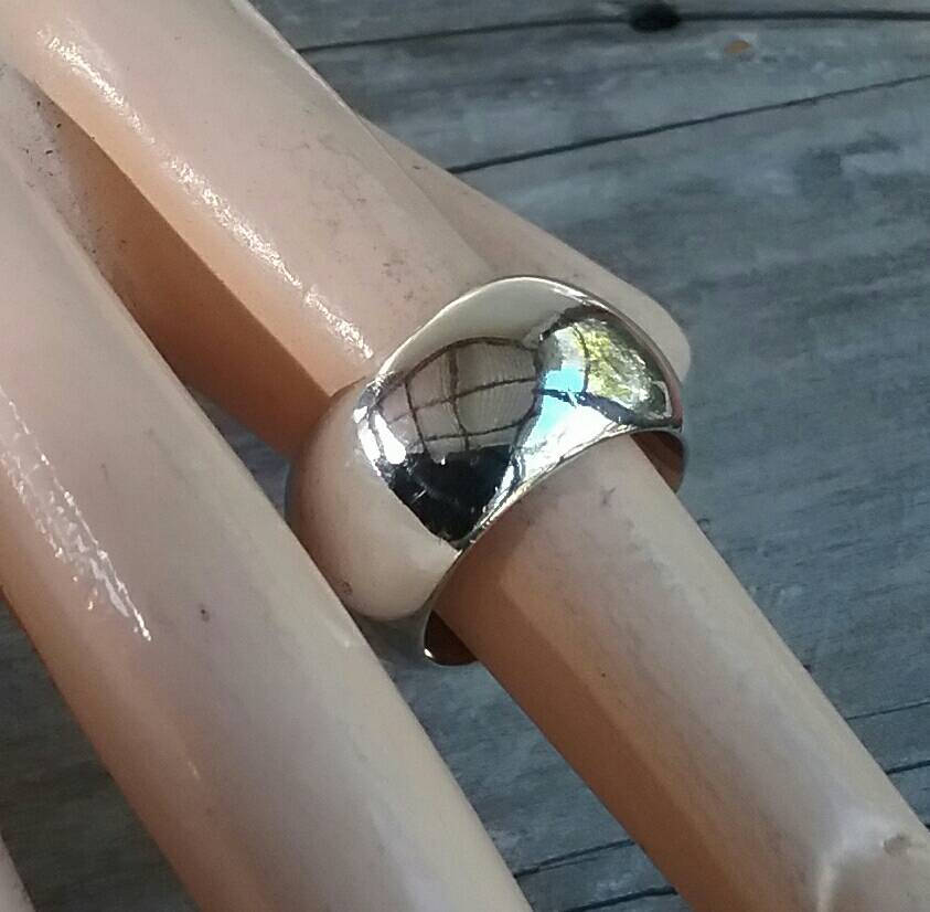 Wide heavy silver ring,925 sterling silver solid band,12 mm chunky rustic band,plain band,handmade,wedding ring,half rounded,boho,wide silver ring,