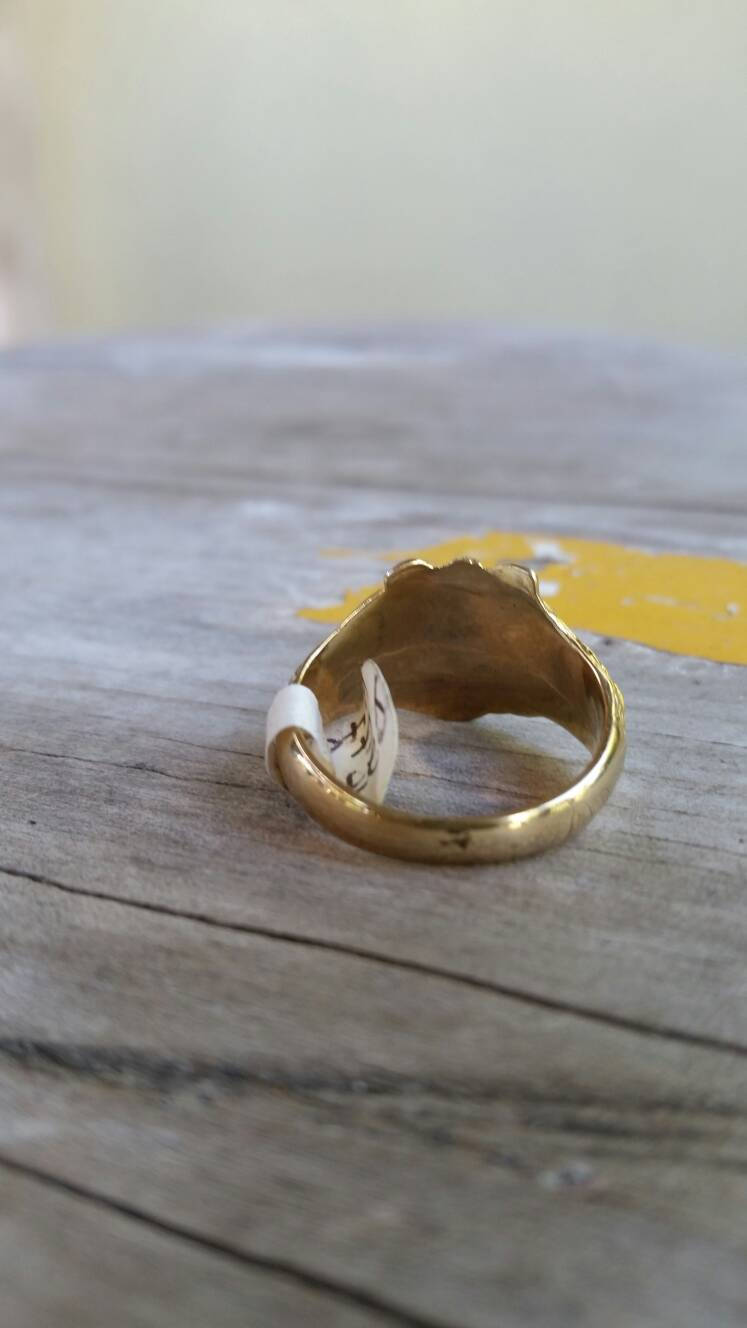 solid 9k lion ring, 9ct gold,diamonds,small lion head,animal,leo ring,