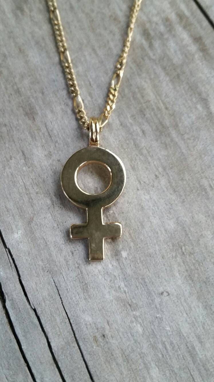 Female gender symbol, pendant,9ct gold,both gender symbol, venus, sex symbol,women's fashion,gold pendant,