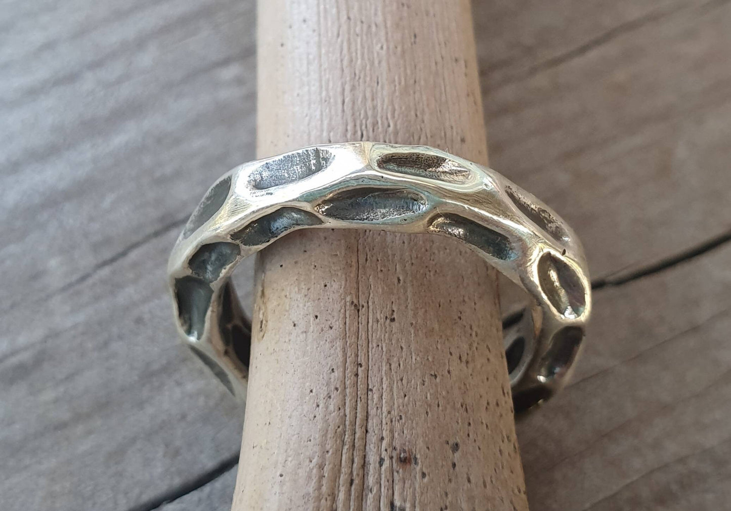 Nugget hammered ring, solid 925 Sterling silver,stacker band,industrial, rustic wedding band, unisex,men's fashion,handmade,steampunk
