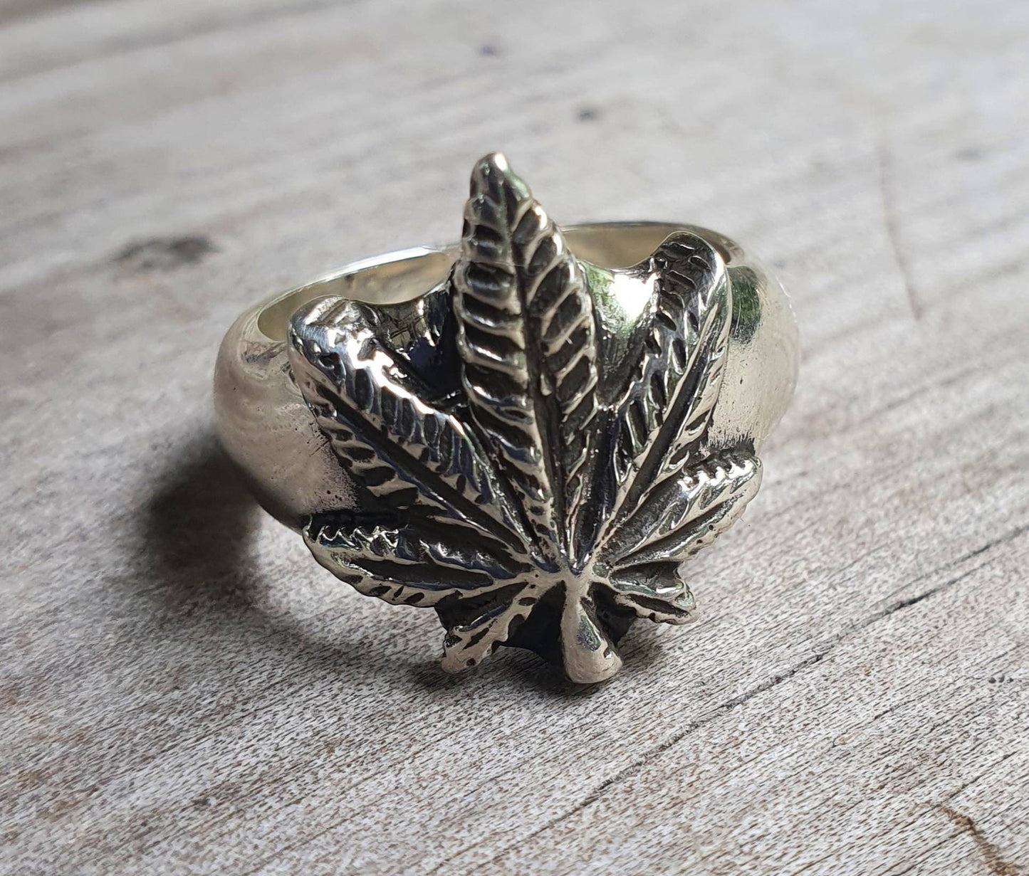 Marijuana ring, dope,weed, cannabis,mull,hippy,boho, sterling silver ring,hand made,organic jewelry,stoner,medical marijuana