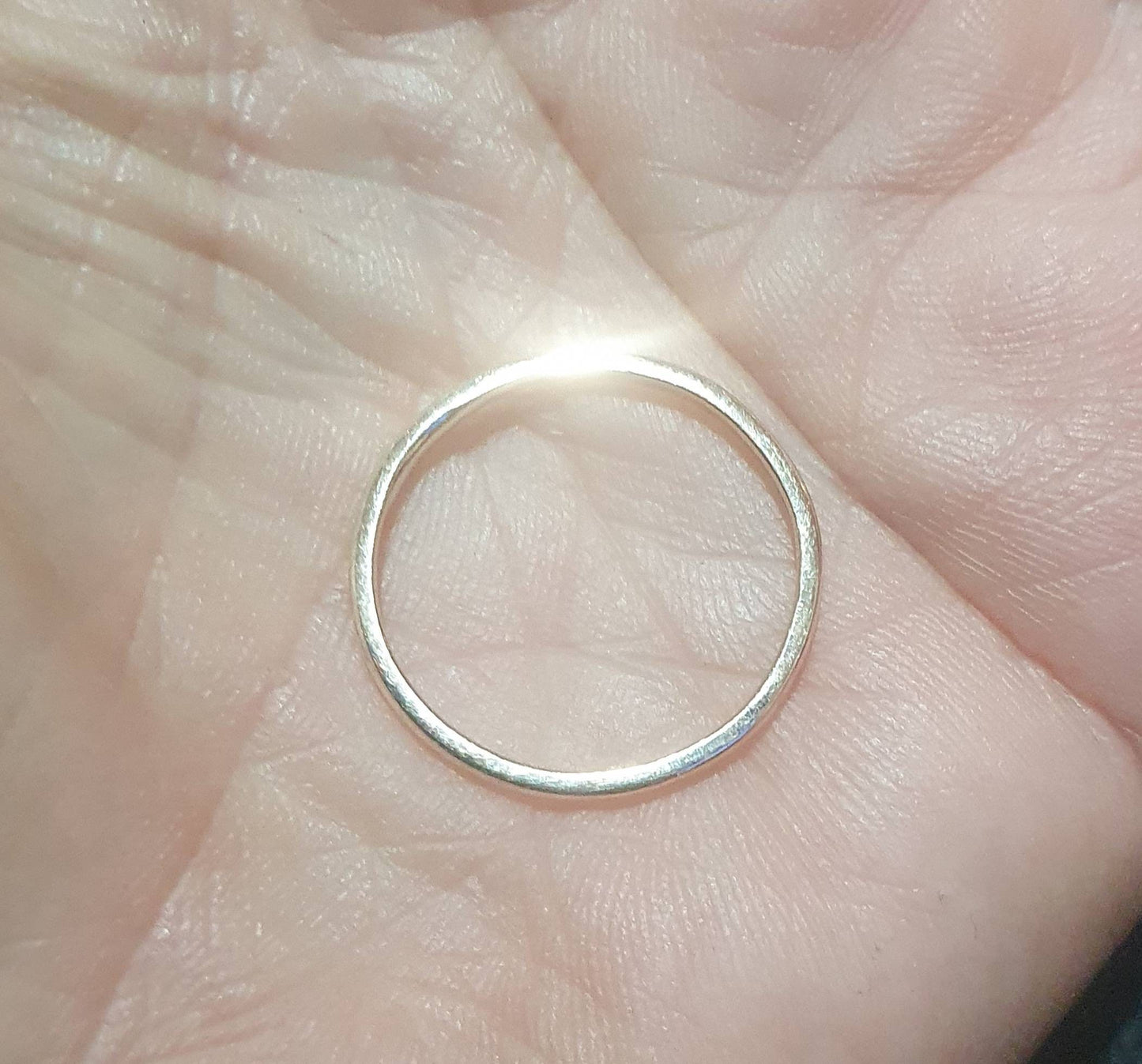 9k gold Stackerable ring 9ct  solid gold not plated 1.5mm plain gold band fine dainty boho pinkie stacker rose gold yellow