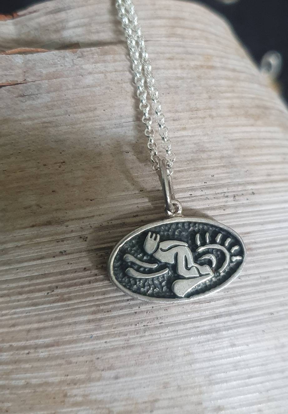 Surf board rider,sterling silver,surfer,sterling silver,snowboard charm,handmade,