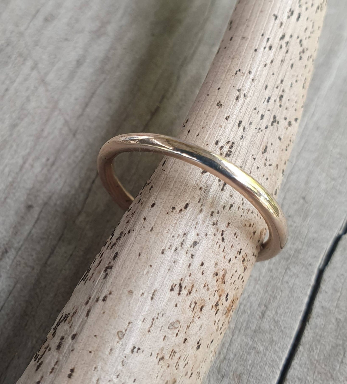gold halo band,9k gold,2mm thick round,Stacker ring,solid gold not plated,plain gold band,boho,pinkie ring