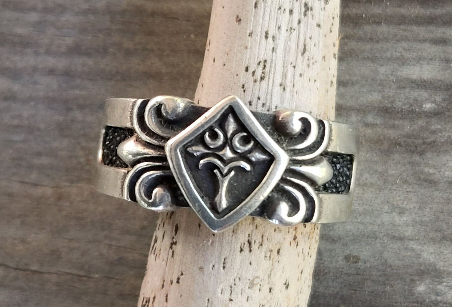 Tree of life,Medievil cross ring,sterling silver,cross ring,victorian,vintage,mans wedding, celtic cross,shield,steampunk,knights templar