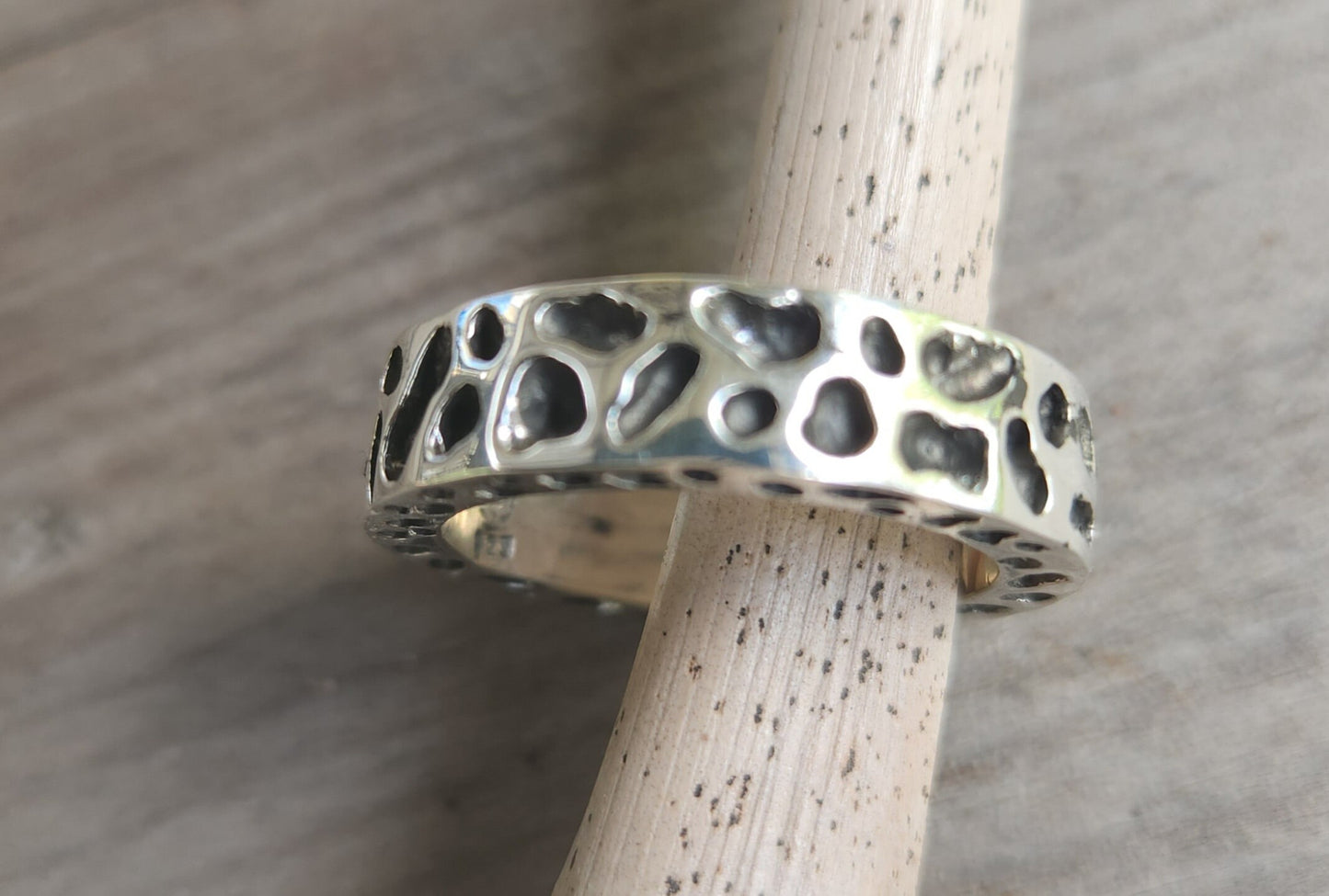 Nugget ring,chunky,Sterling silver,industrial,thick  rustic ,hammered ,wedding band, unisex,men's fashion,handmade,steampunk,designer,