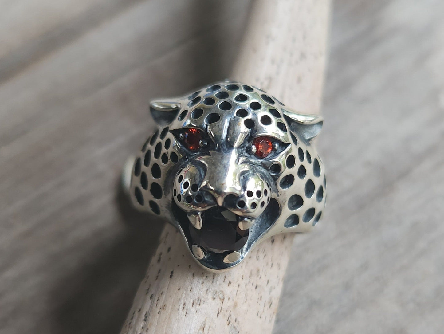 Cheater ring,sterling silver,leopard,lion,tiger,Leo,animal,handmade,hipster,boho,womens fashion