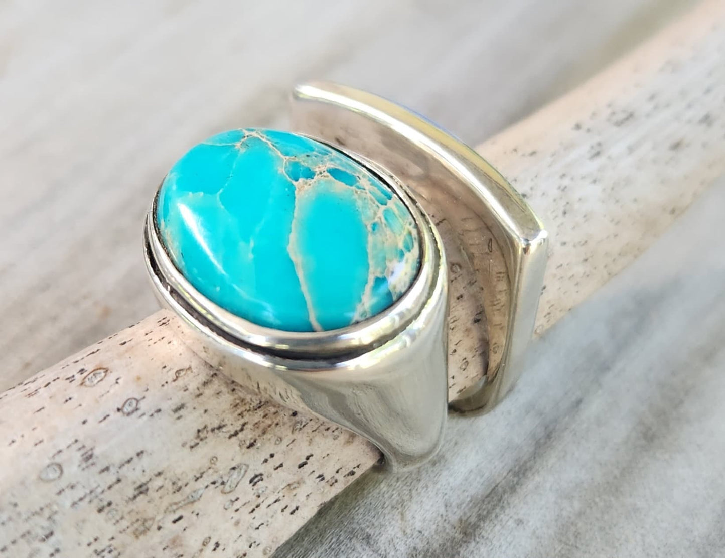 Large black stone ring, 925 sterling silver,black acrylic hand made,boho,chic,goddess,woodland