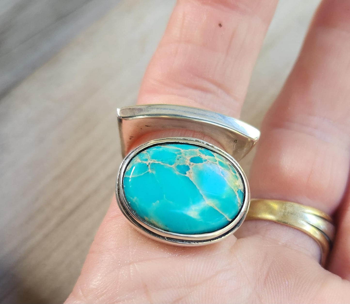 Large black stone ring, 925 sterling silver,black acrylic hand made,boho,chic,goddess,woodland