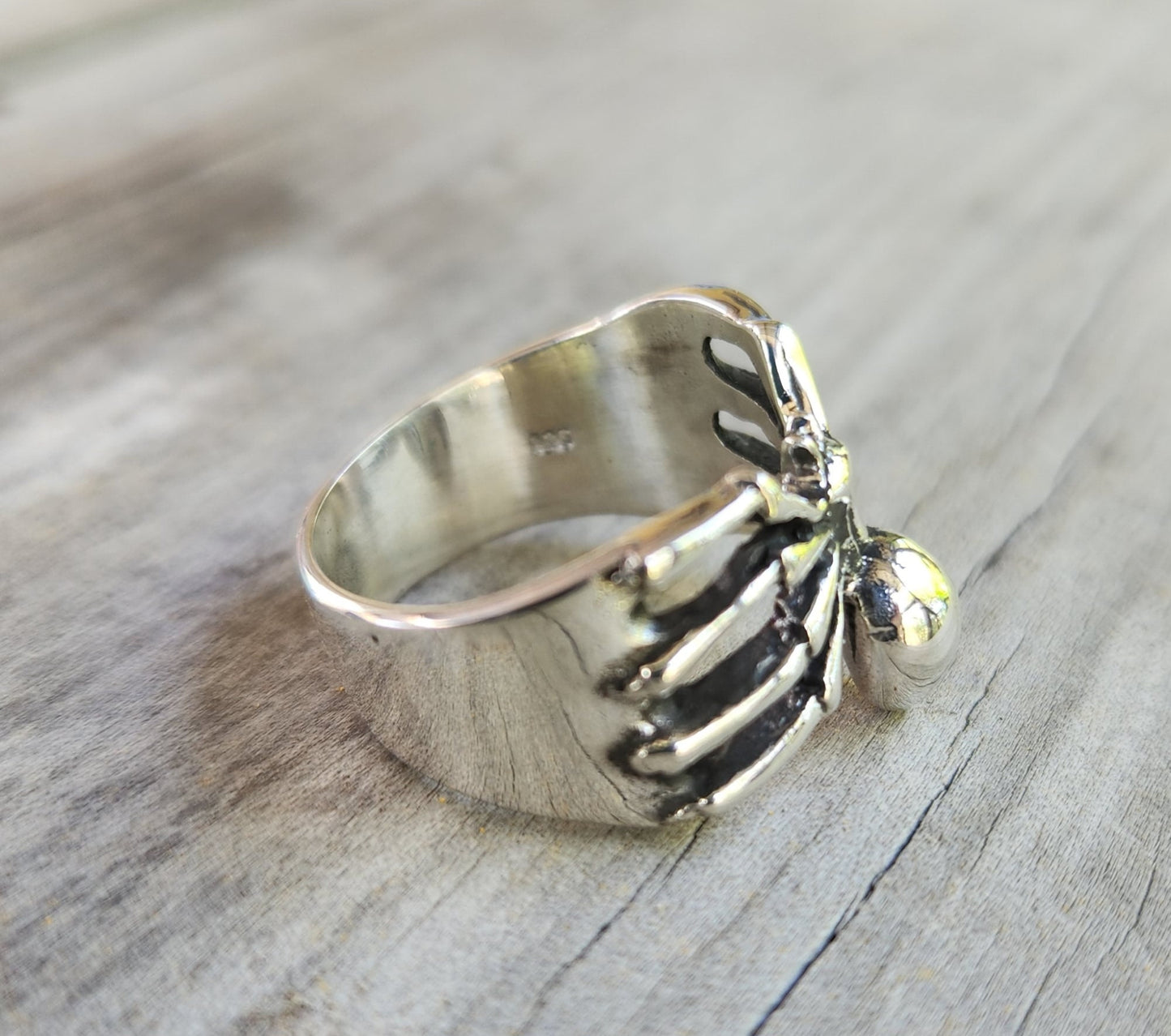Spider ring,sterling silver,insect,gothic,punk,unisex ring,rockabilly,hipster ring,pinkie ring