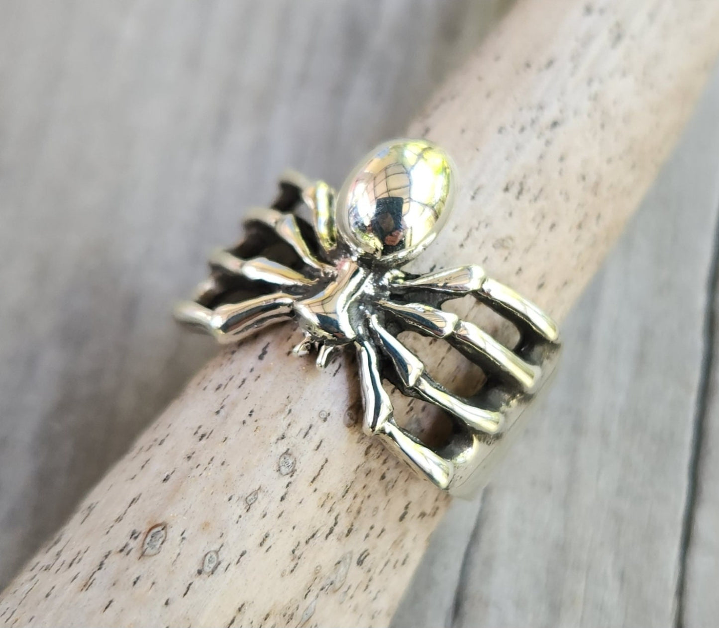 Spider ring,sterling silver,insect,gothic,punk,unisex ring,rockabilly,hipster ring,pinkie ring