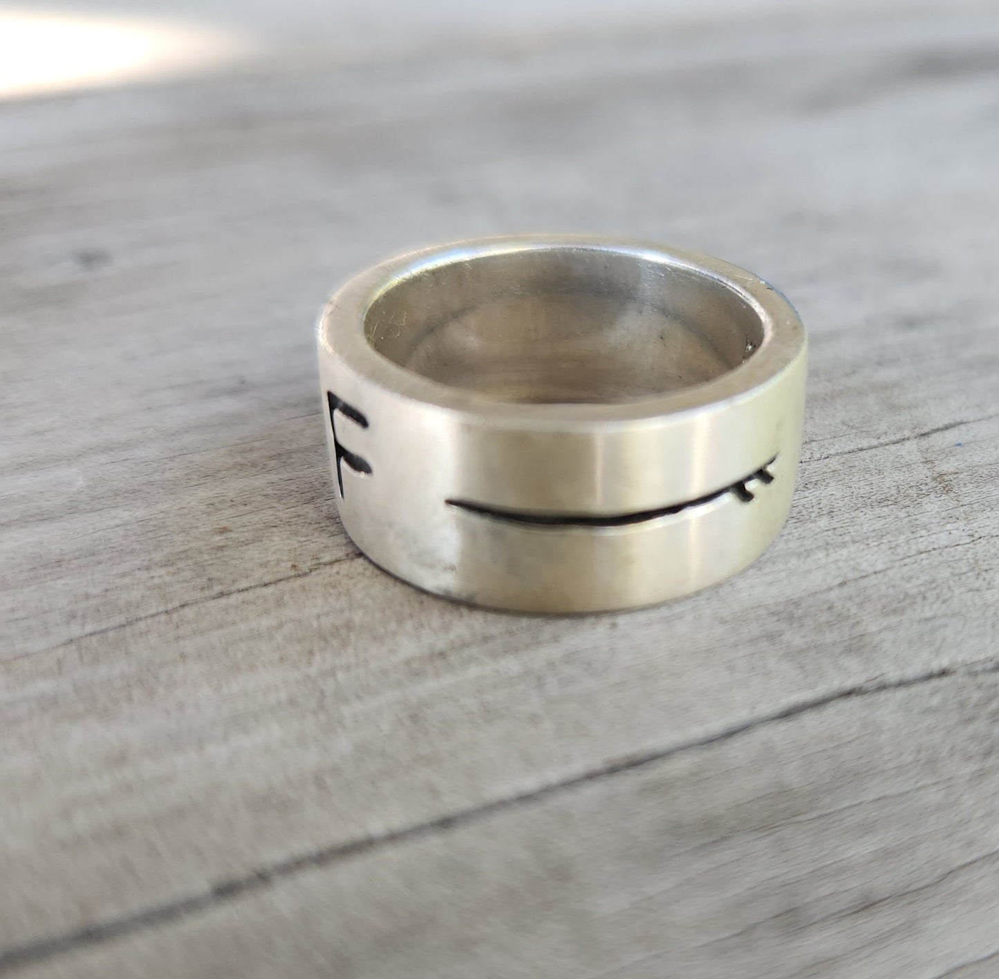 Surf ring,sterling silver,matt,surf board,small and large version,his and hers surfer ring,surf,surfing,wedding ring,surf board band,