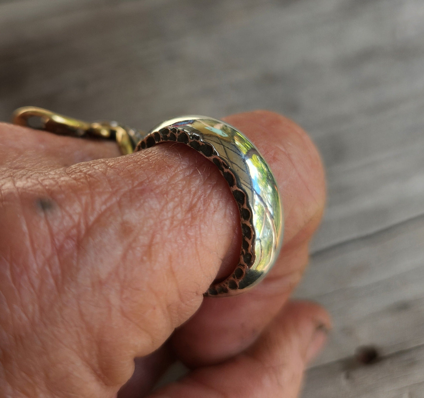 Silver rustic plain ring,6mm band,nugget,sterling silver,handmade hammered sides,industrial,steampunk wedding,dress ring