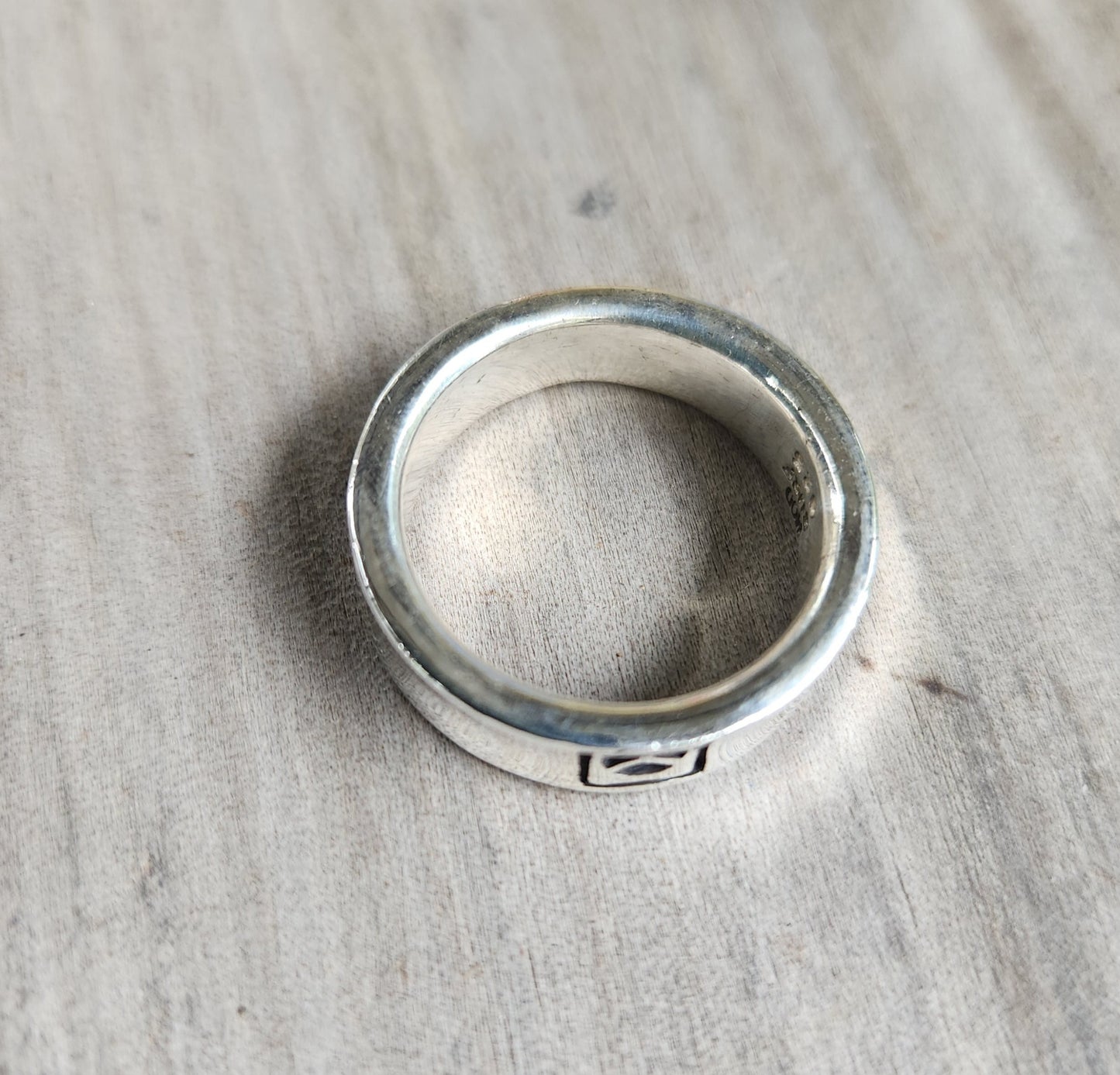 peace ring,sterling silver,concave band,hippy,rockabilly, hipster,signet, alternative,hand made,retro,boho,love,gypsy,