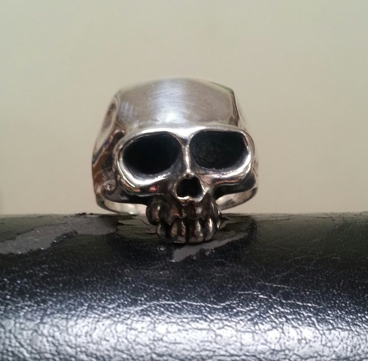 skull ring alchemy sterling silver ring steampunk pirate gothic punk pirate