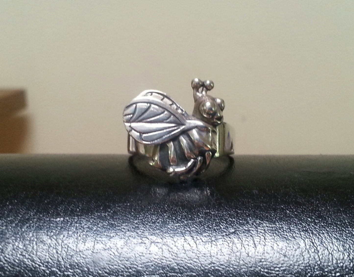 Bee ring,Sterling silver, bumble B,boho,insect,organic,nature,handmade,wasp,woodland ring
